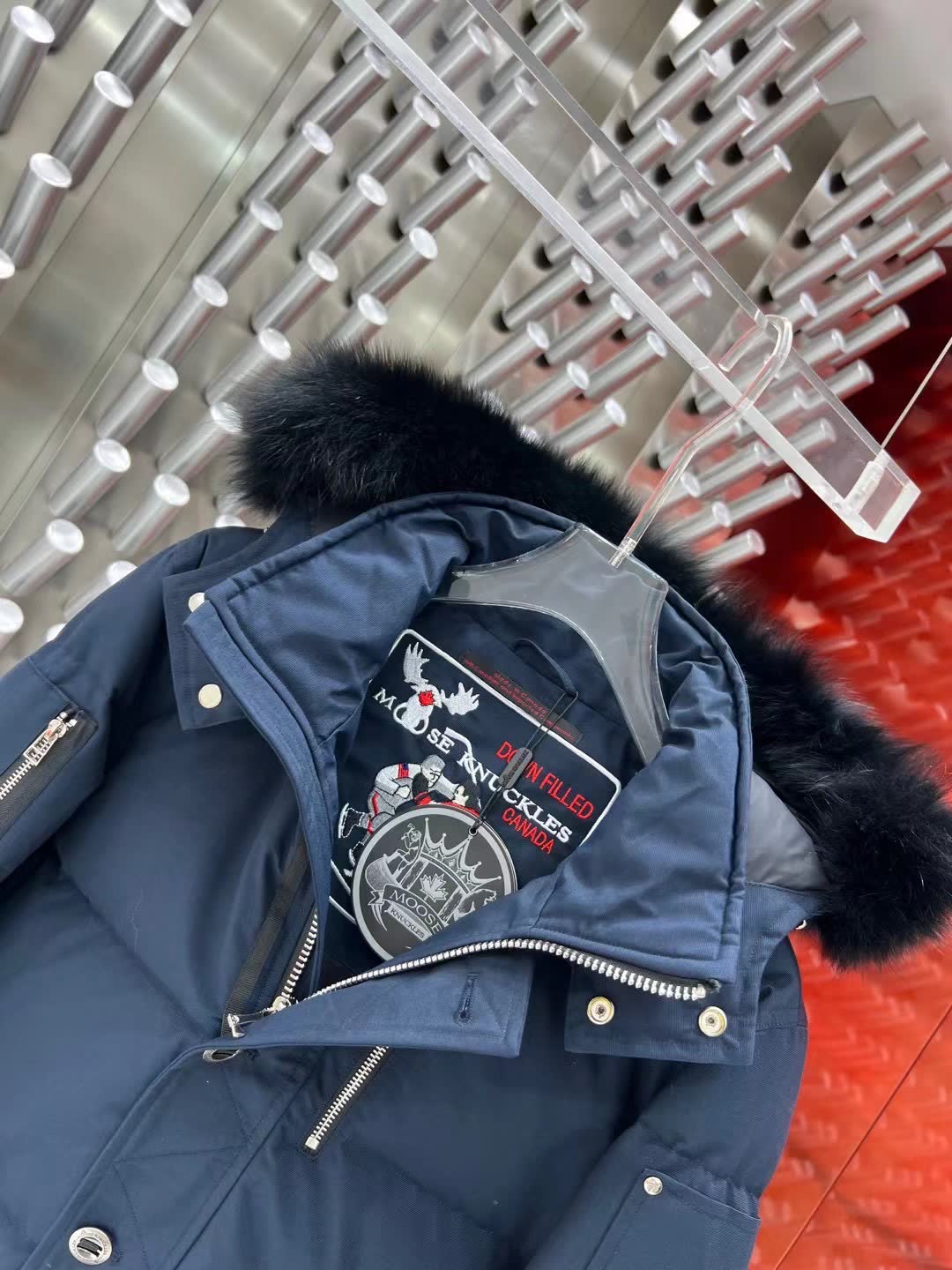 Moose Knuckles Hooded Down Jacket